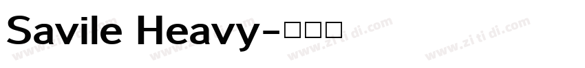 Savile Heavy字体转换